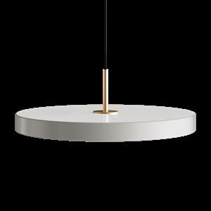 Umage - Loftlampe pendel - Asteria pendel m/ messingtop - Nuance mist/Hvid - Medium Ø43 cm